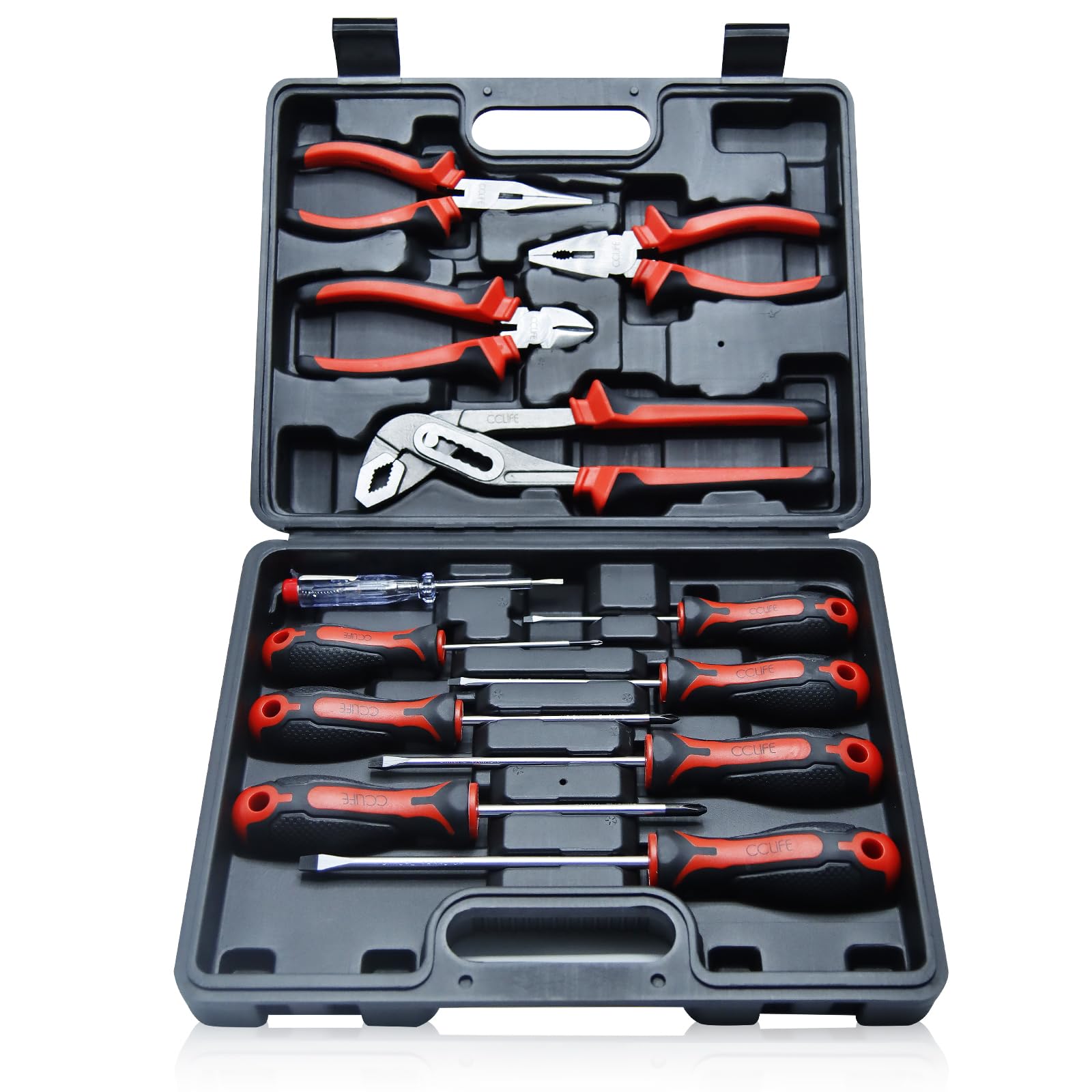 CCLIFE Screwdriver Sets Jeu Pinces Tournevis 12 Pièces