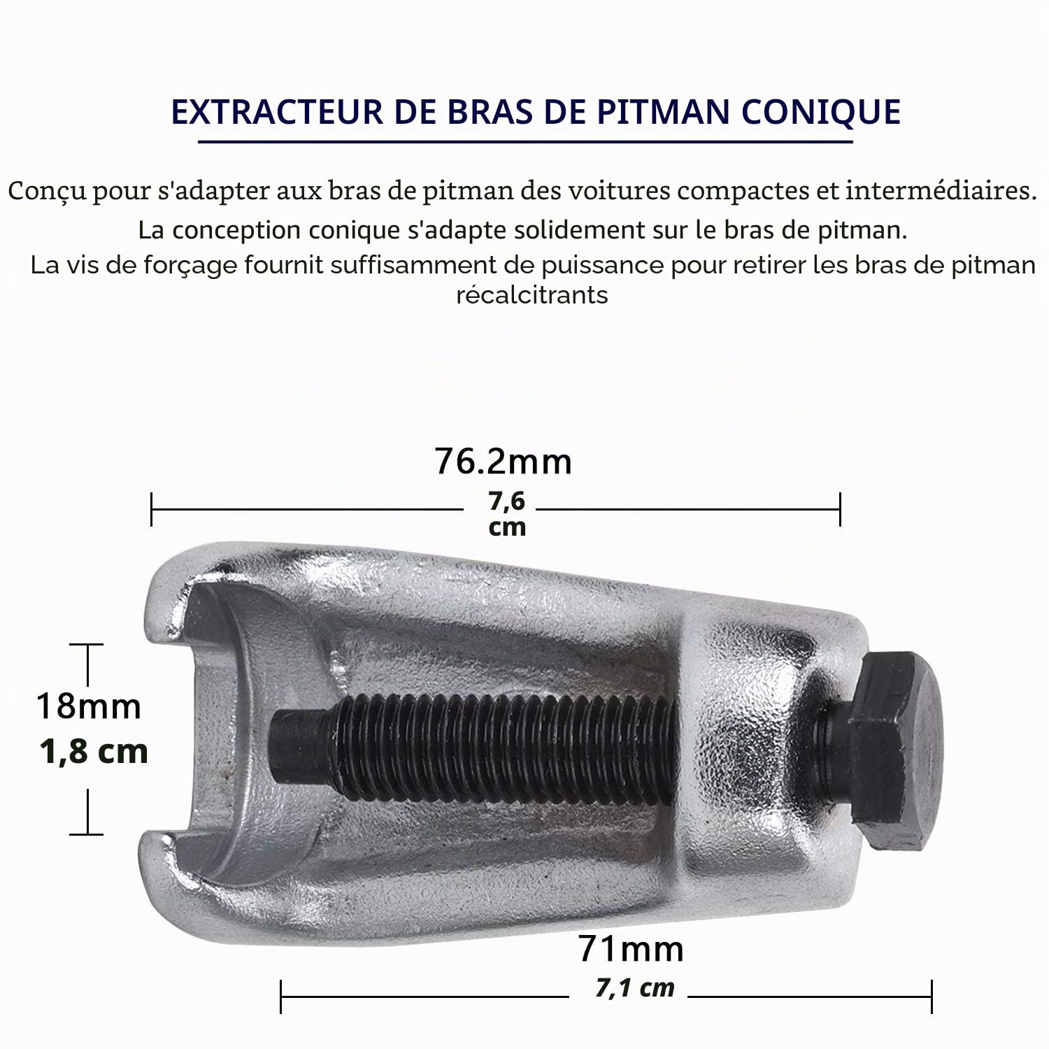 CCLIFE Lot 2 extracteurs rotule direction 18+20 mm forgé