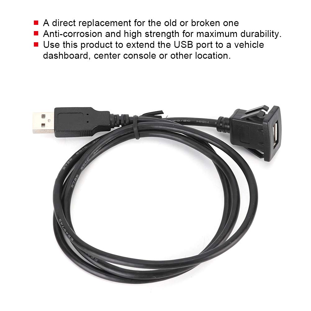 OUKENS Électronique automobile câble USB 2.0 tableau de bord 1m