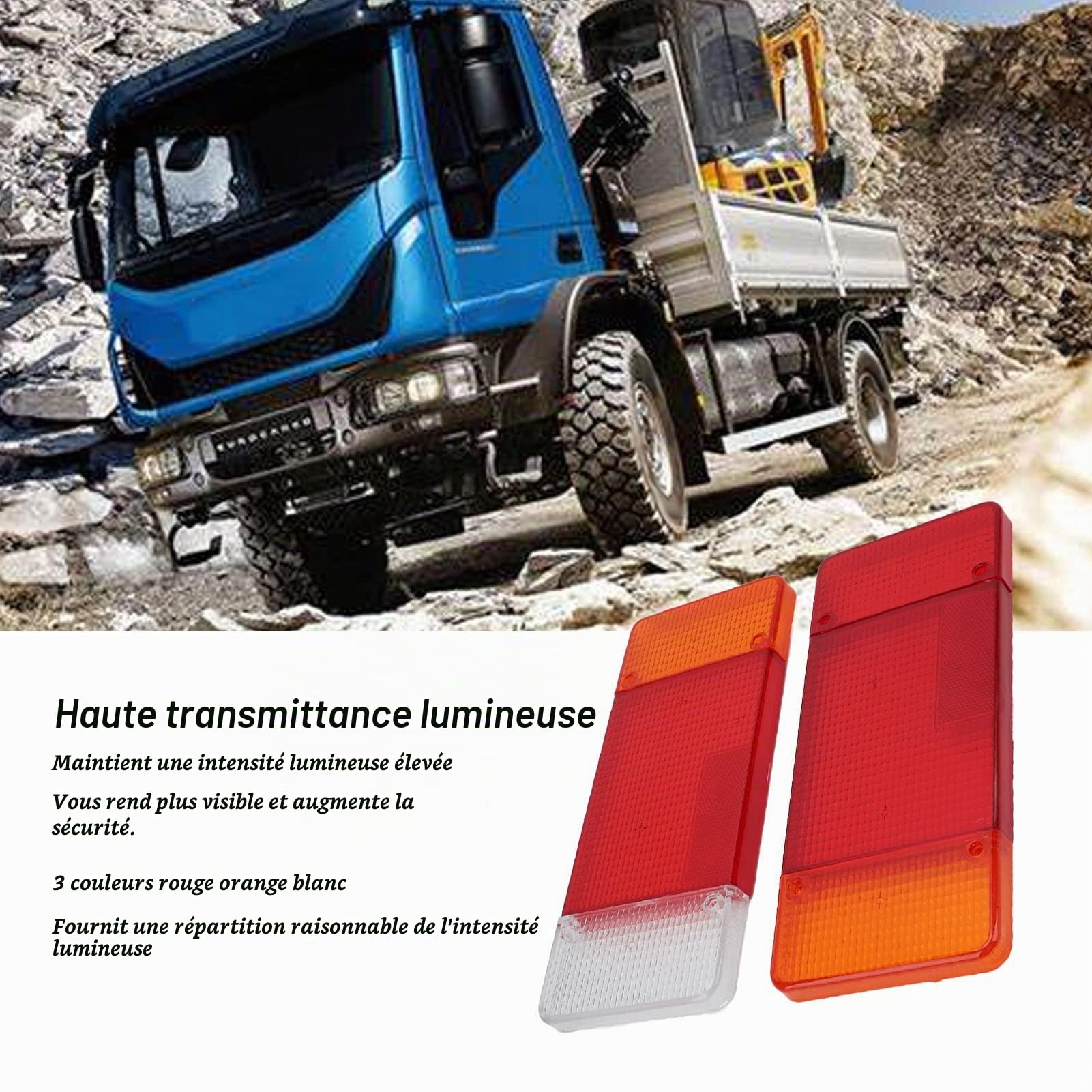 OUKENS Lentille feu arrière Iveco Daily lot 2