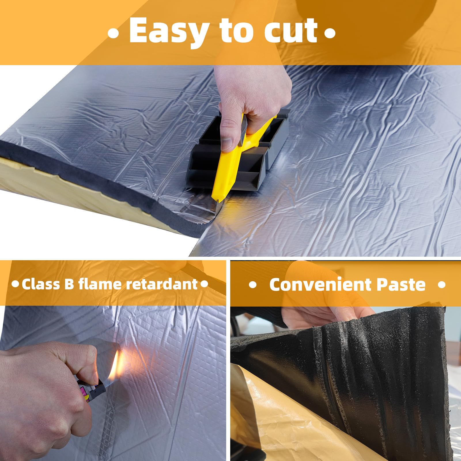 CCLIFE DIY Tools Tapis Isolation Alu 25mm 4m² Auto-Adhésif