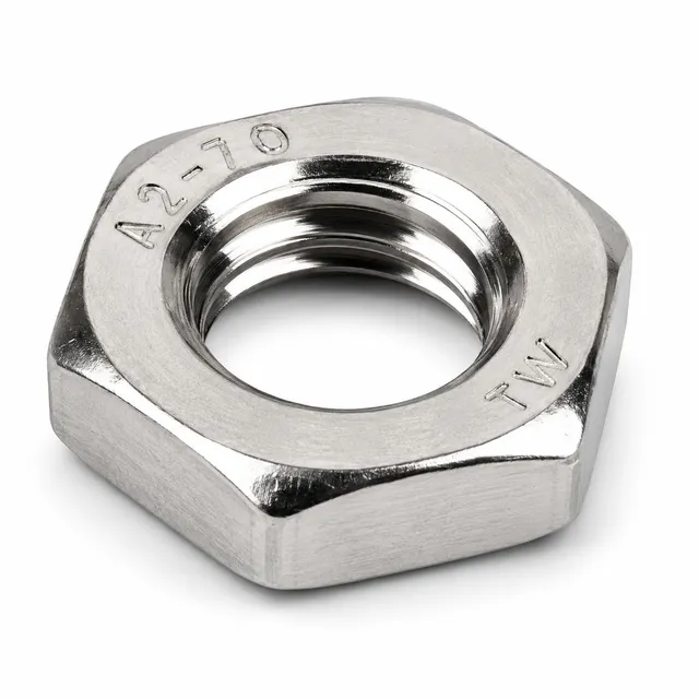 DAUMLINK Écrous bas DIN 439 M8 inox A2 lot 25