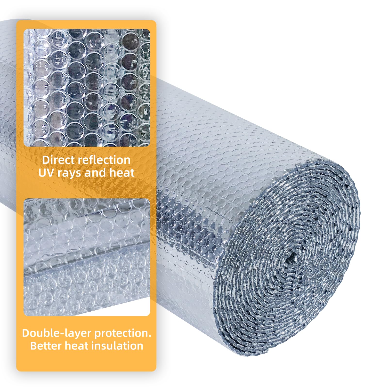 CCLIFE DIY Tools isolant thermique alu 0,6x10m 6m² bulles