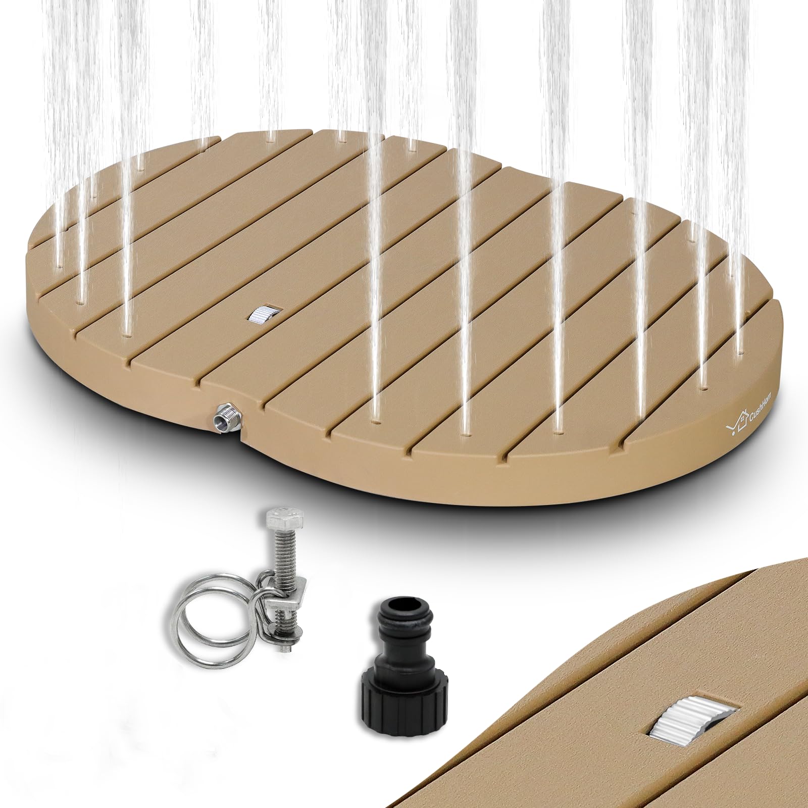 CCLIFE DIY Tools Douche Jardin Extérieure Bois Jet 4m