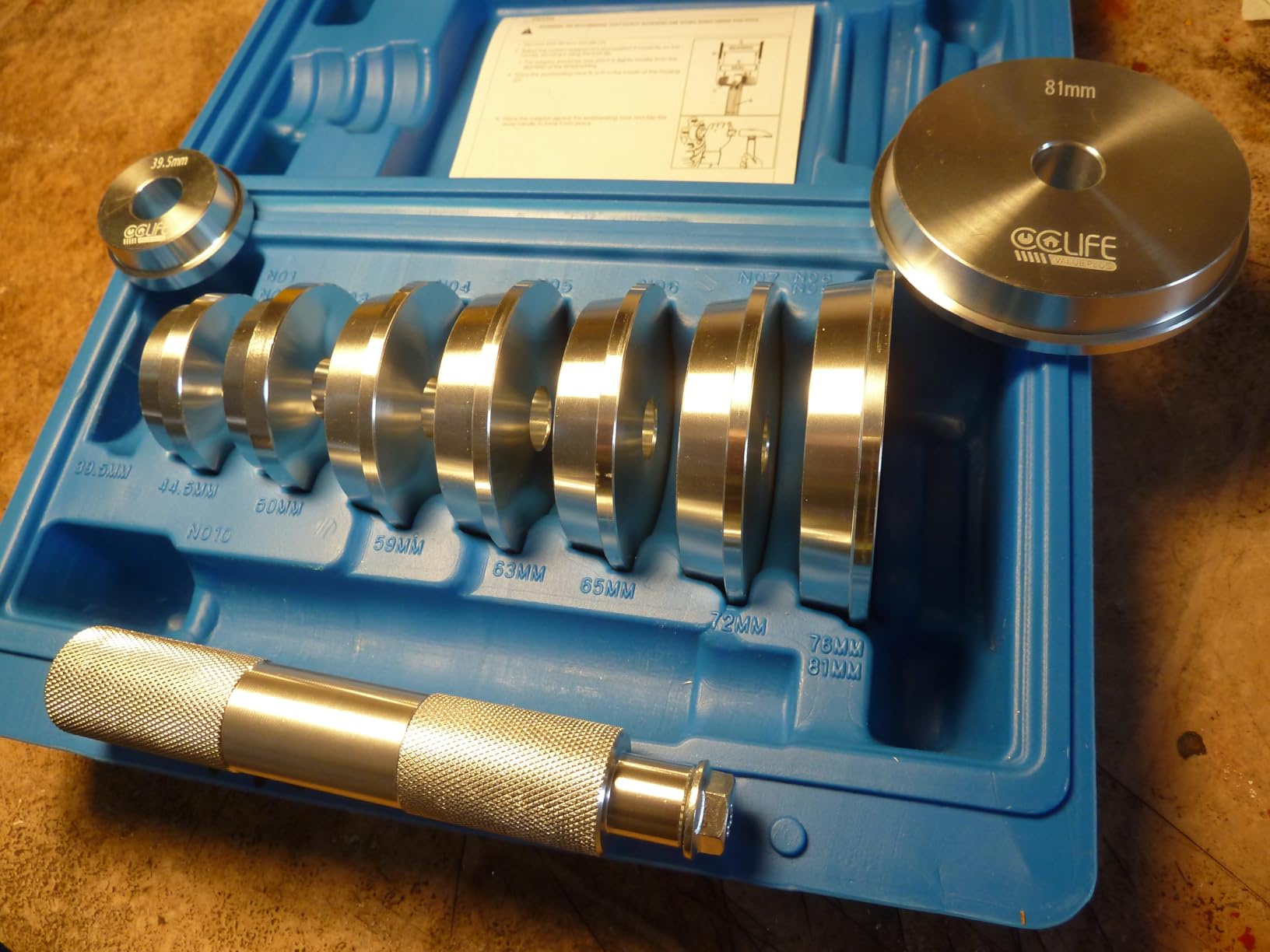 CCLife Puller Set extracteur roulement 17 pièces alu