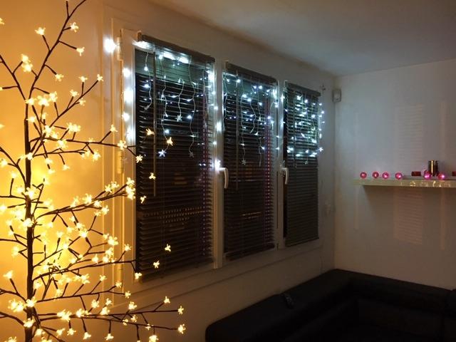 CCLIFE DIY Tools arbre lumineux LED 220cm 240 LED blanc chaud