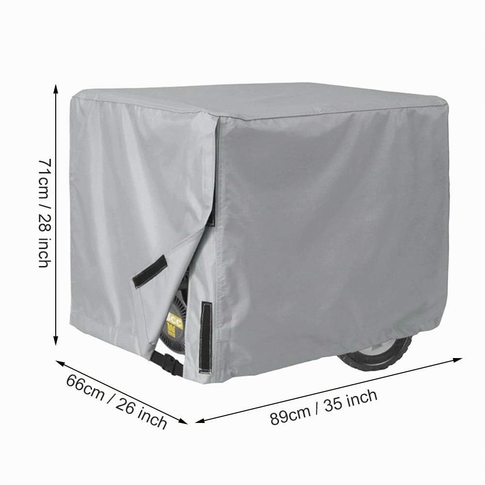 OUKENS Housse générateur gris 3000-5000W 89x66x71 cm