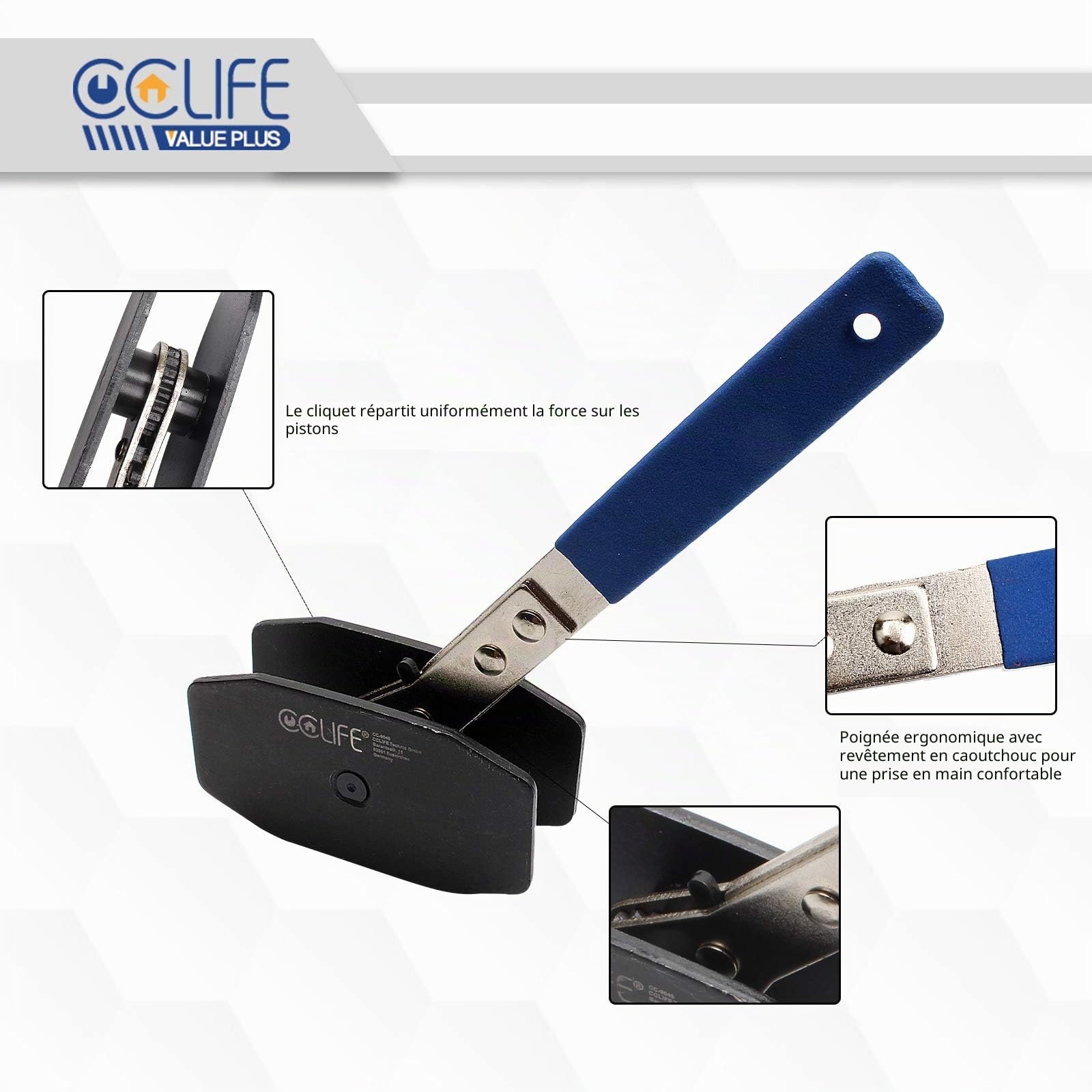 CCLIFE Brake System Tools écarteur piston frein à cliquet
