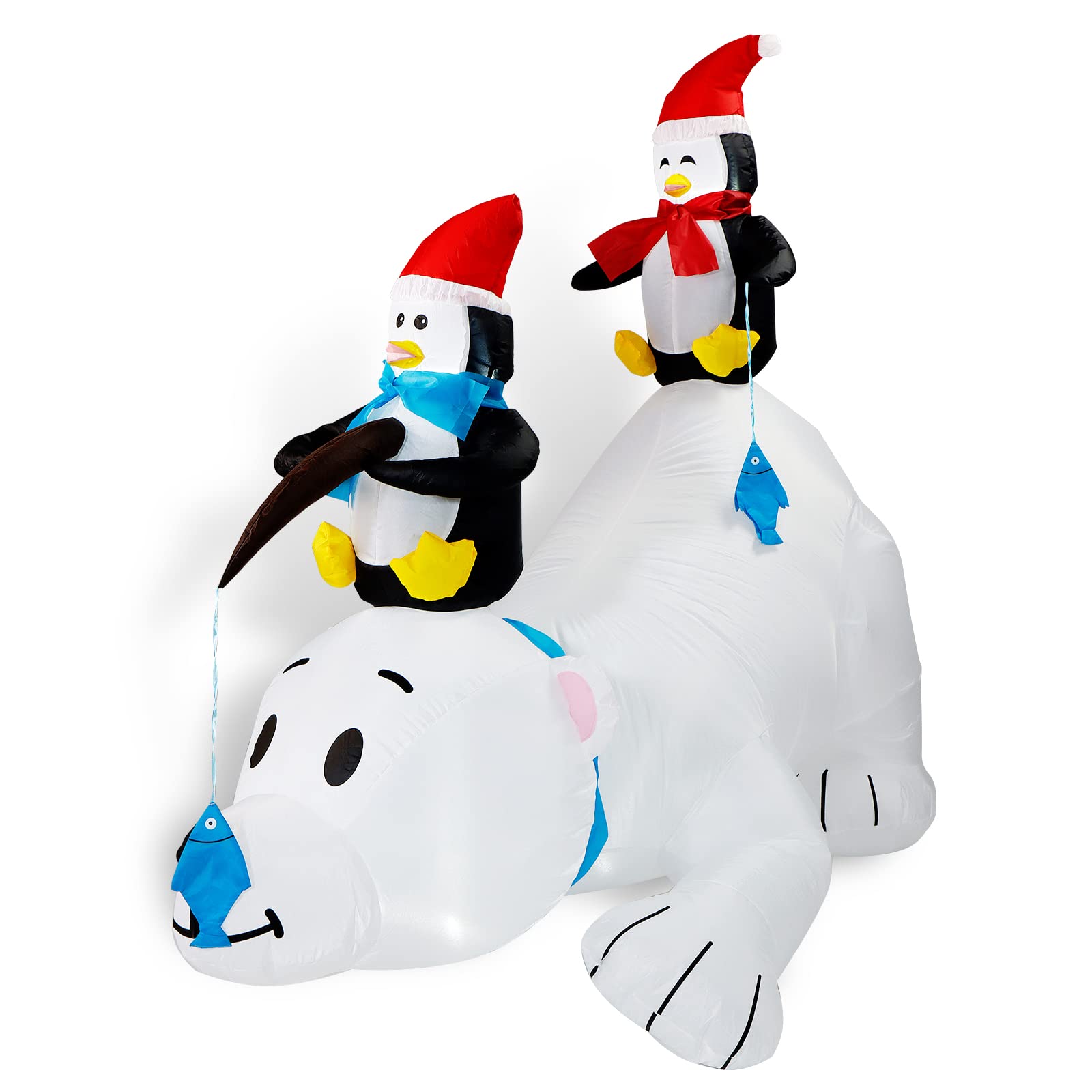 CCLIFE DIY Tools bonhomme neige gonflable LED 180 cm