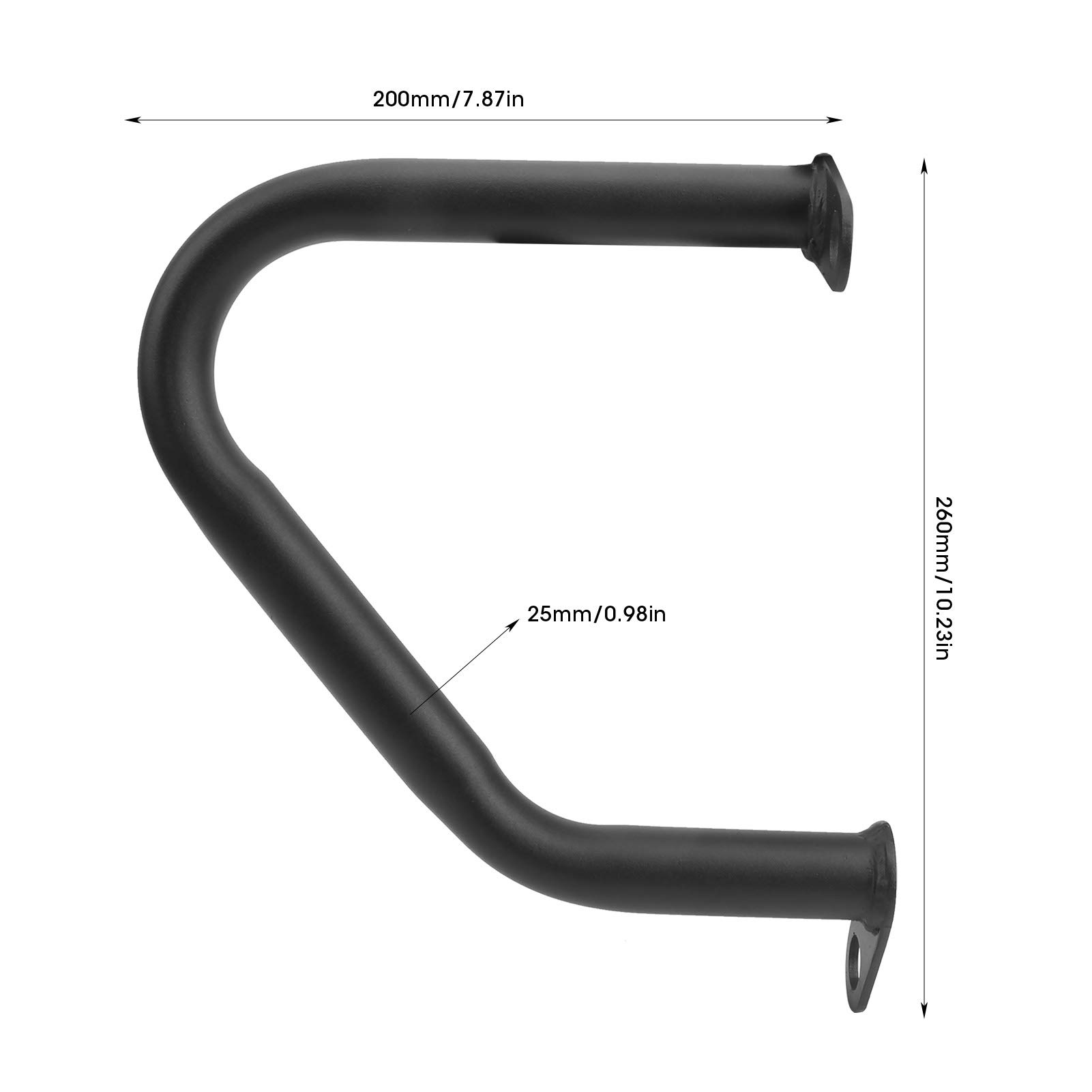 OUKENS FG007BK protège-moteur moto Triumph Bonneville 2 pièces