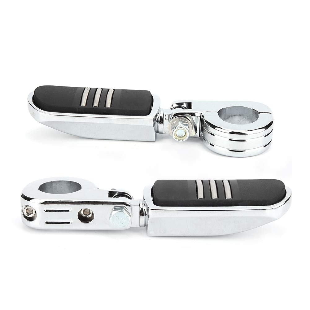 OUKENS repose-pieds moto chrome noir GoldWing lot 2