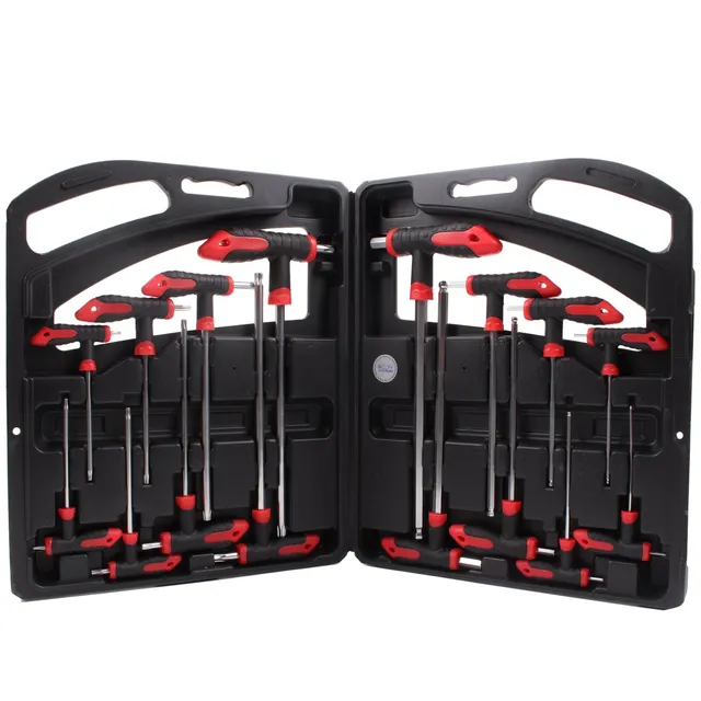 CCLIFE Wrenches Coffret Clés en T Allen Torx 16 pièces
