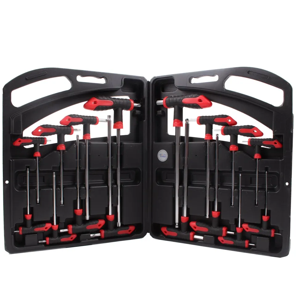 CCLIFE Wrenches Coffret Clés en T Allen Torx 16 pièces