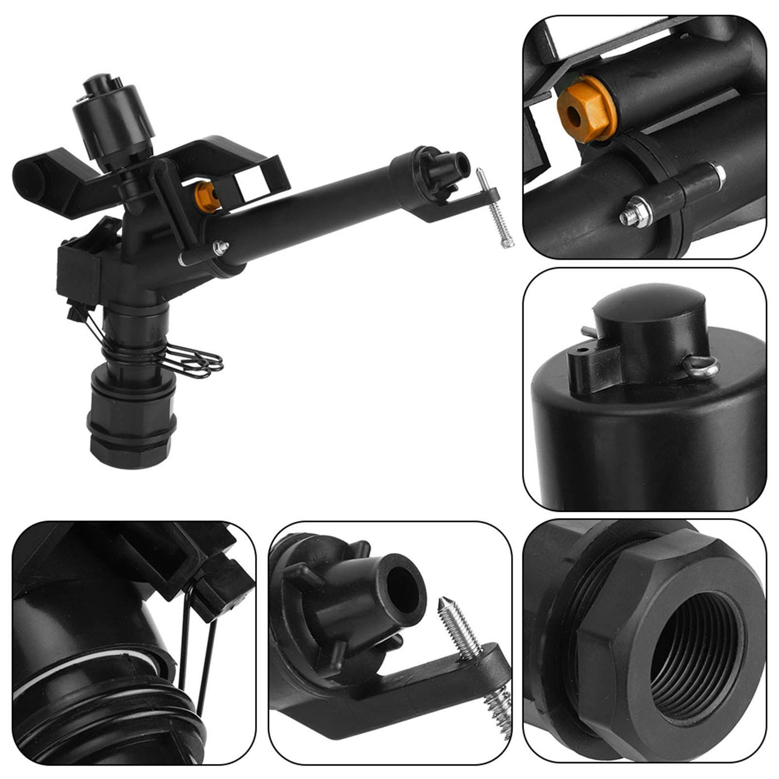 OUKENS Arroseur irrigation rotatif 360° DN25 bras oscillant