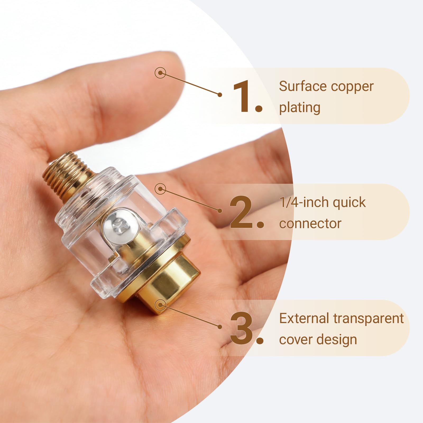 OUKENS Entretien huileur pneumatique 1/4 BSP mini