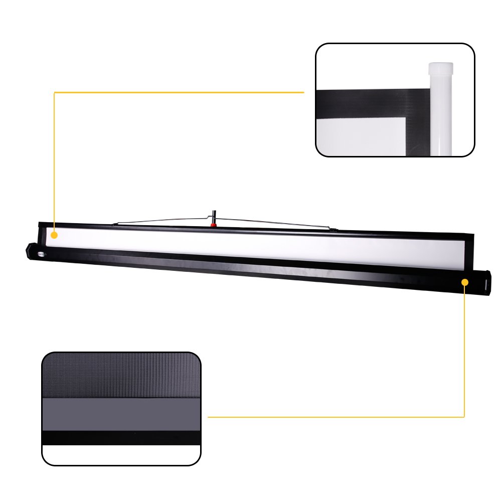 CCLIFE DIY Tools Écran Vidéoprojecteur Trépied 178x178cm 100"