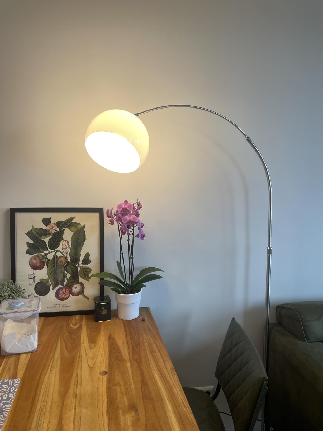 CCLIFE DIY Tools lampadaire arc noir E27 réglable