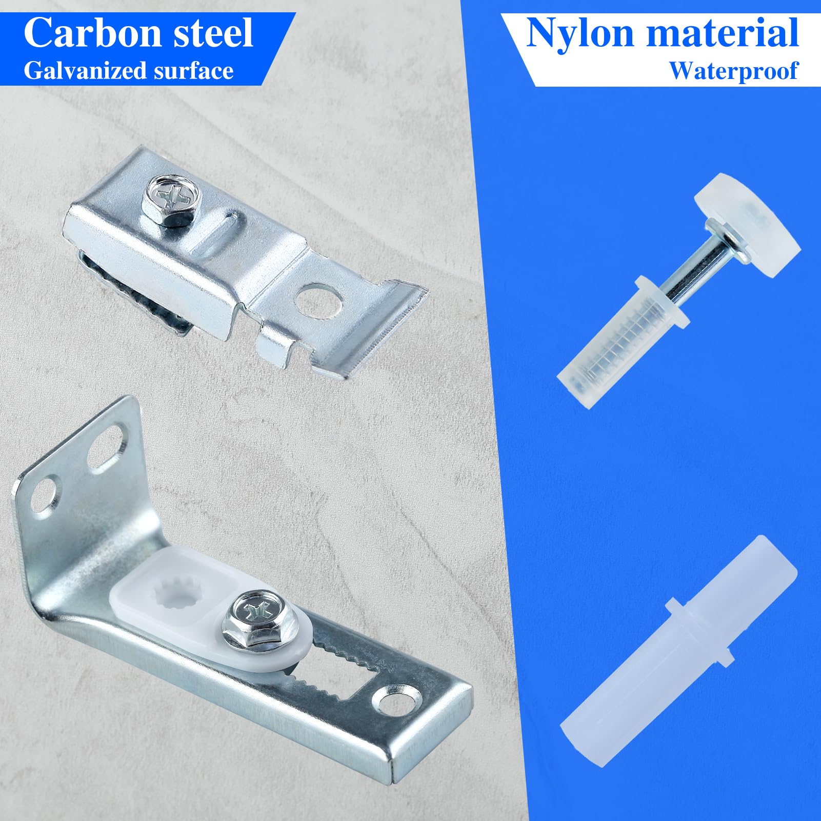 LEONTOOL Vis Écrous Kit Porte Coulissante 2 Volets Pivots Guidage