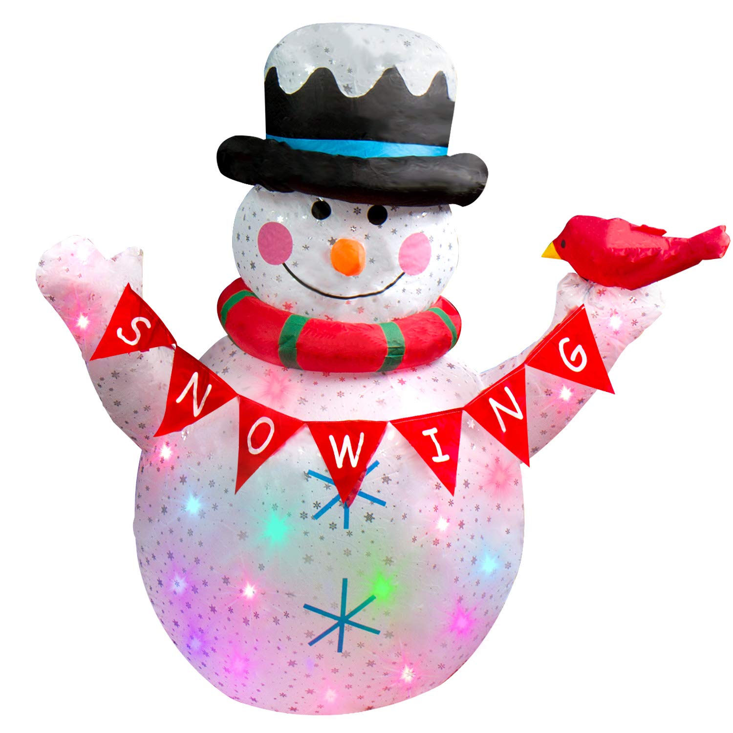 CCLIFE DIY Tools Chien Gonflable Décoration Noël LED 180cm