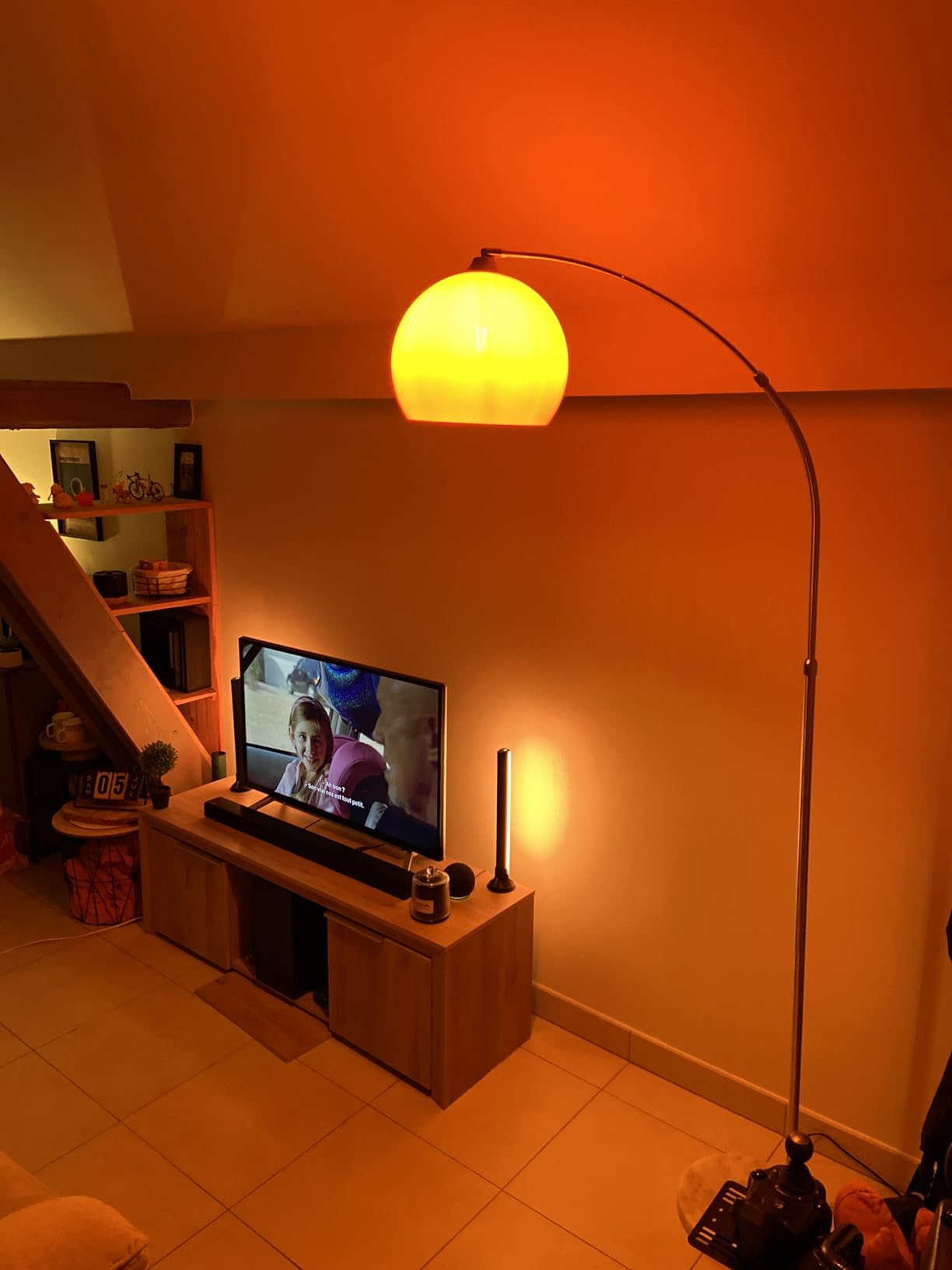 CCLIFE DIY Tools lampadaire arc noir E27 réglable