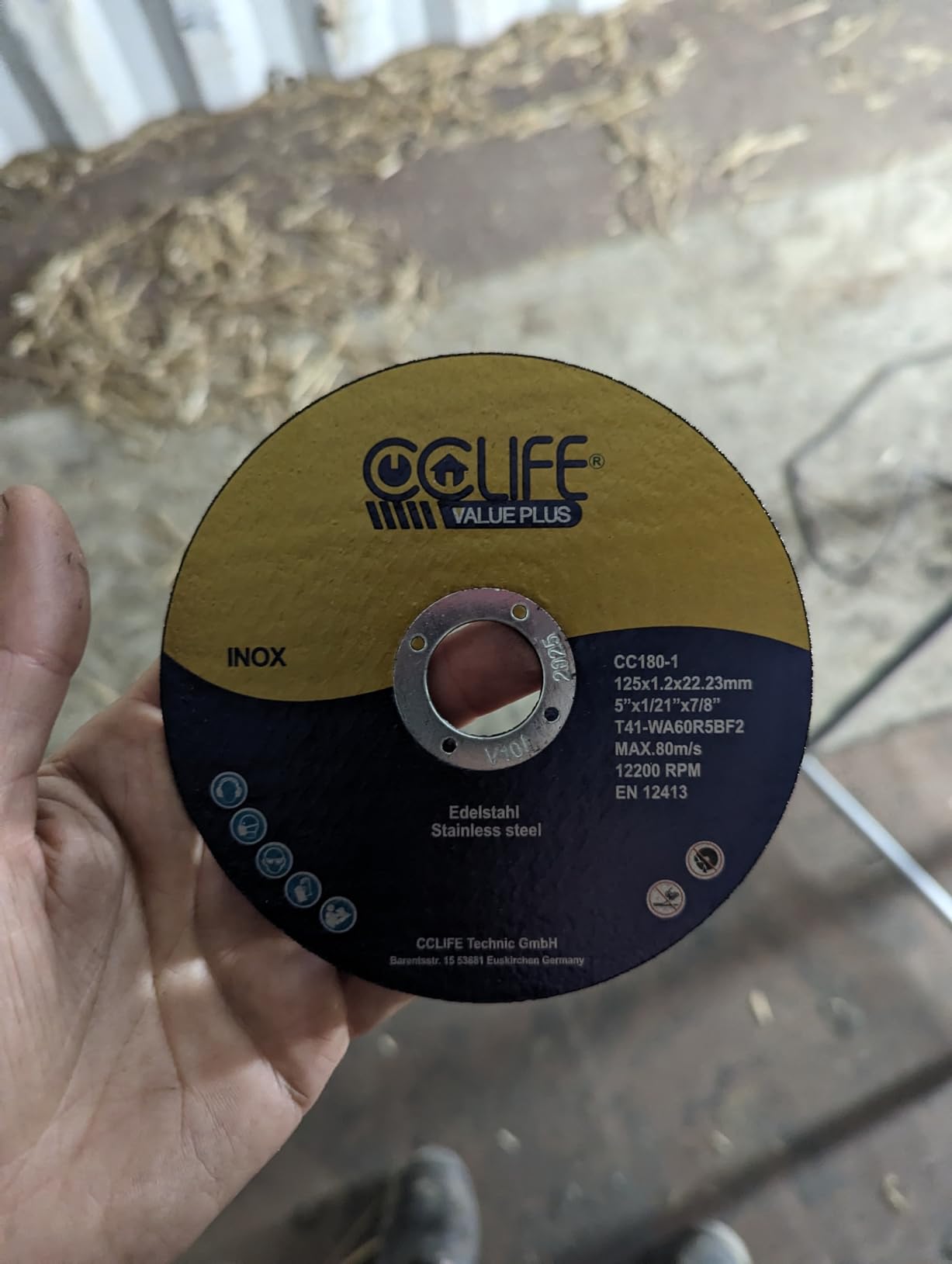 CCLIFE DIY Tools disque à tronçonner 125 mm lot de 50 inox