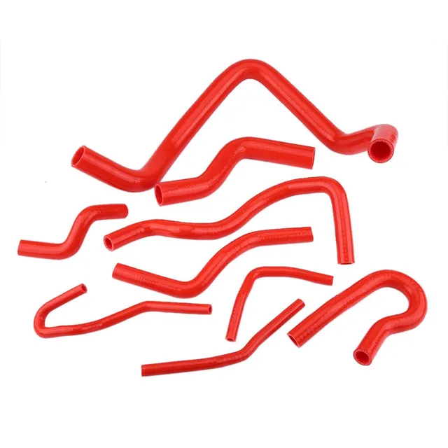 OUKENS Kit Durite Radiateur Silicone Civic D15 D16 Rouge 9 Pcs