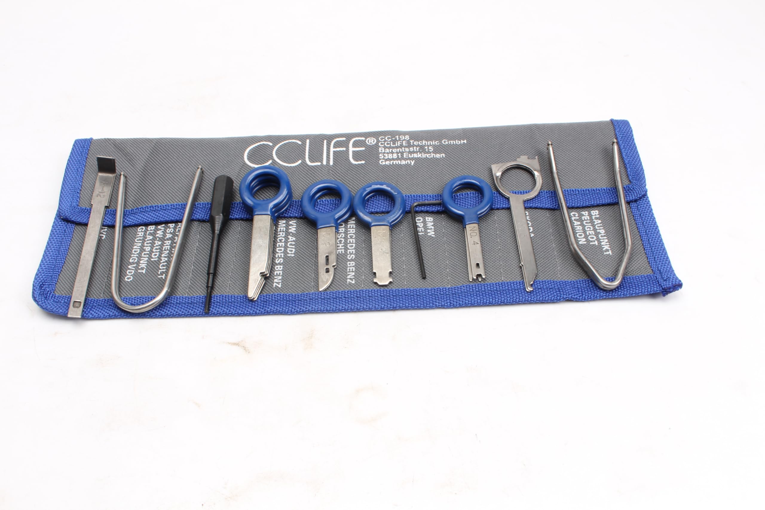 CCLIFE Auto Trim Panel Remover kit autoradio 20 pièces inox
