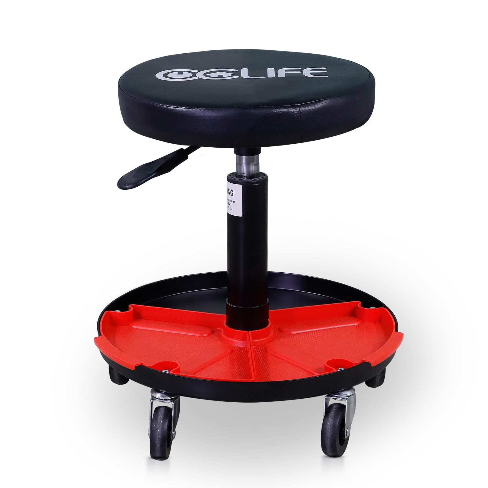 CCLIFE DIY Tools tabouret atelier noir 150 kg réglable 2 plateaux