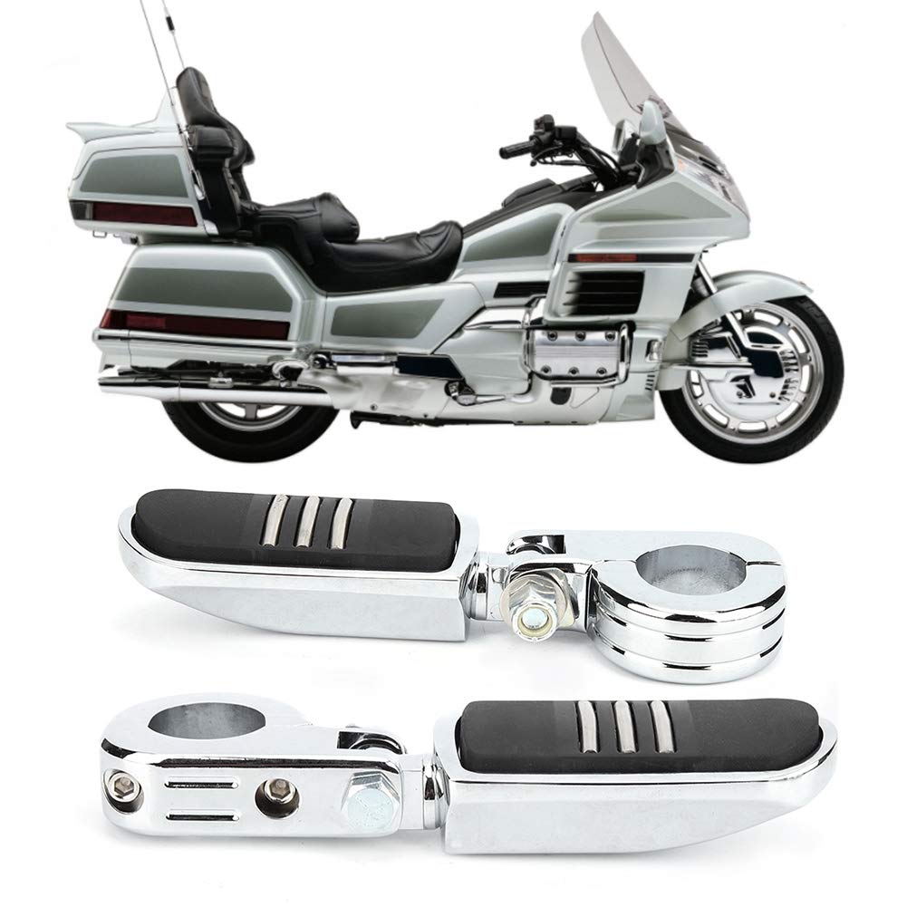 OUKENS repose-pieds moto chrome noir GoldWing lot 2