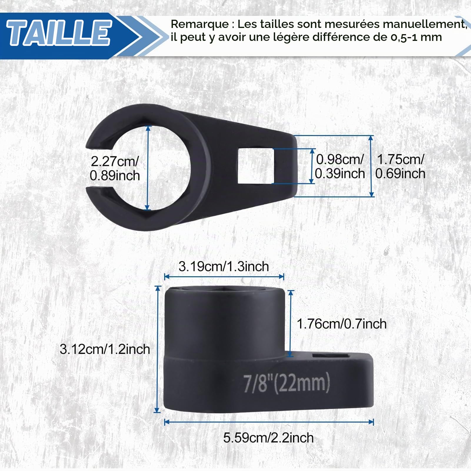 LEONTOOL Outils Automobiles douille sonde lambda 22 mm décalée