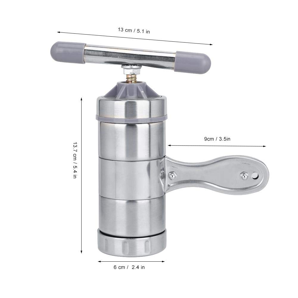 Jadeshay Machine pâtes manuelle inox 5 moules