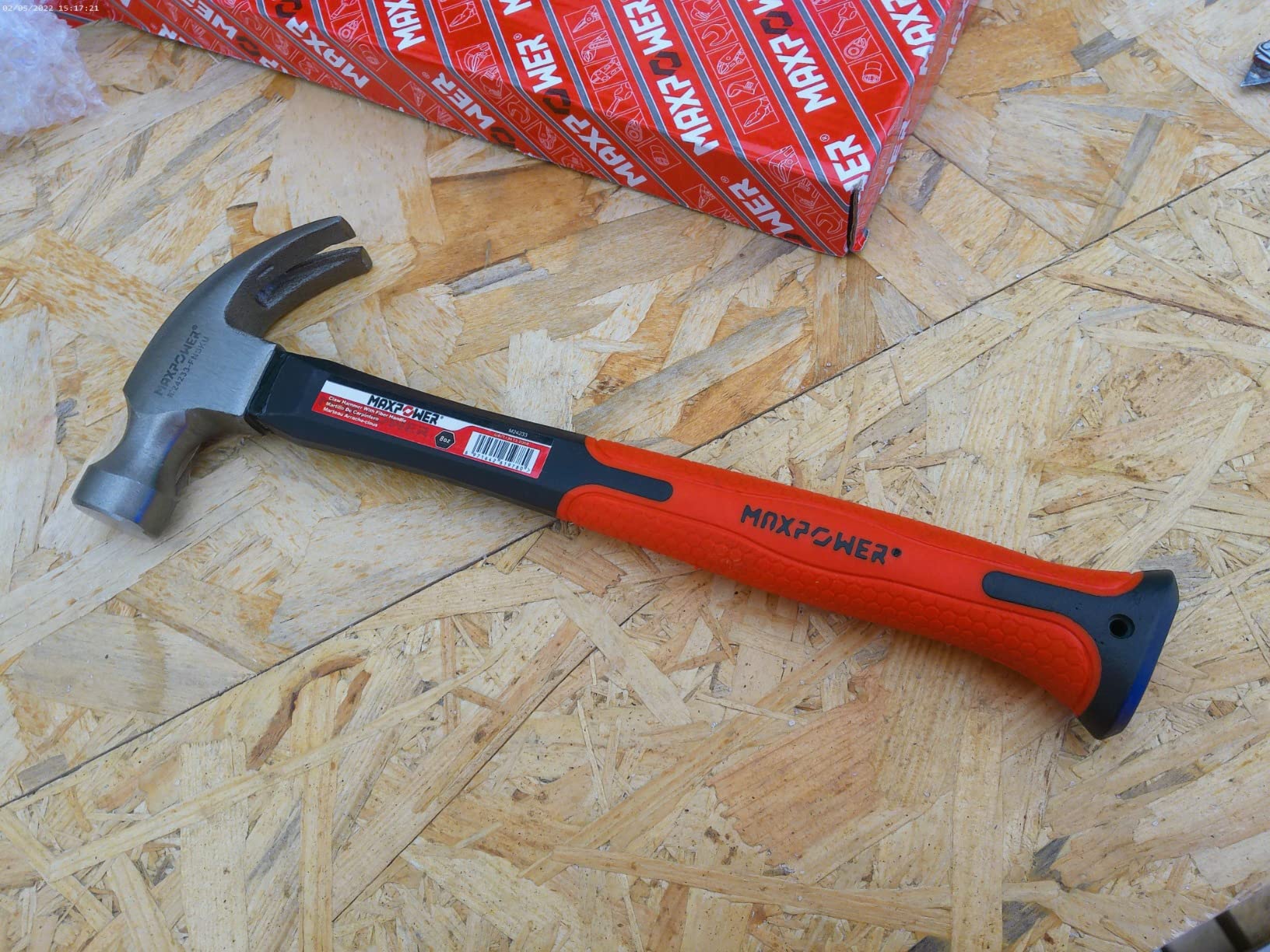 MaxPower Outils de frappe marteau à griffes 8Oz 240mm