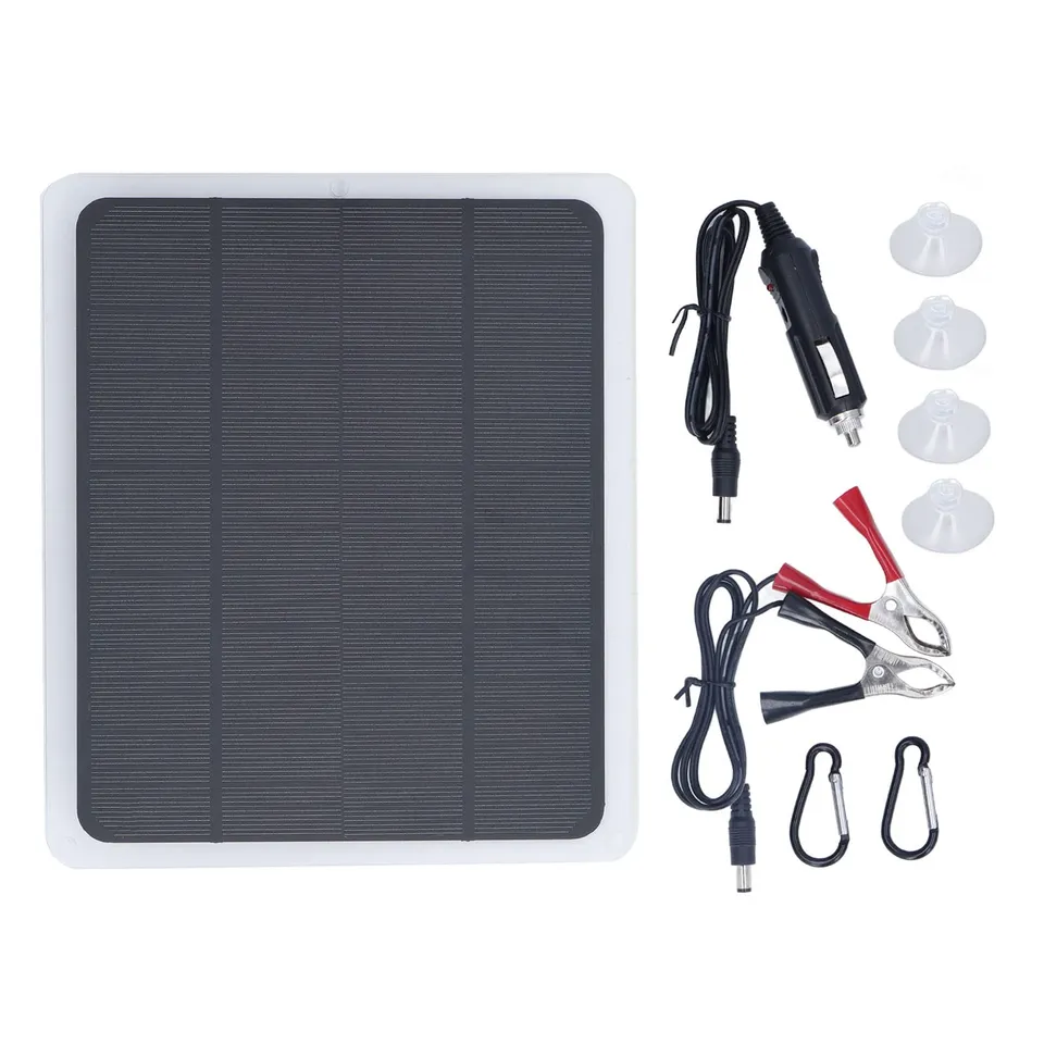 Jadeshay Solaire Photovoltaïque 20W 12V panneau solaire flexible USB