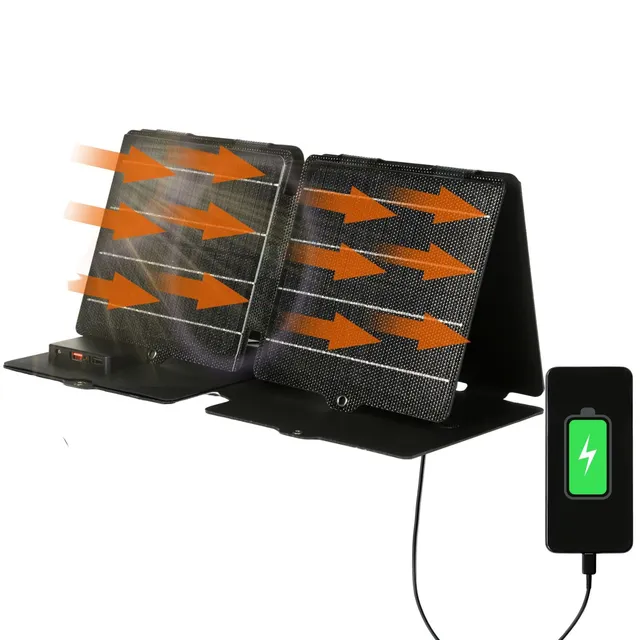 Jadeshay Solaire Photovoltaïque chargeur solaire pliable 42W USB