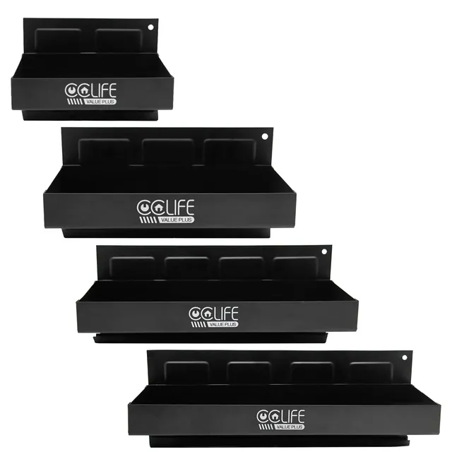 CCLIFE DIY Tools étagère magnétique lot de 4 atelier 150-310 mm