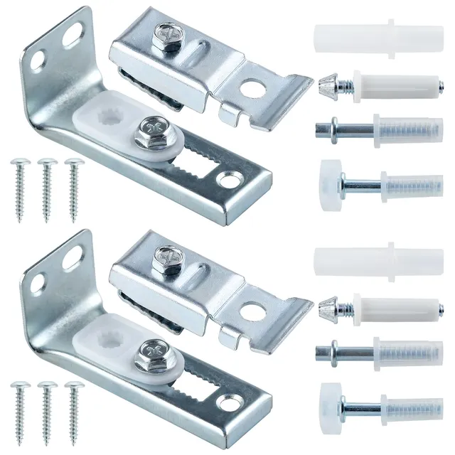 LEONTOOL Vis Écrous Kit Porte Coulissante 2 Volets Pivots Guidage