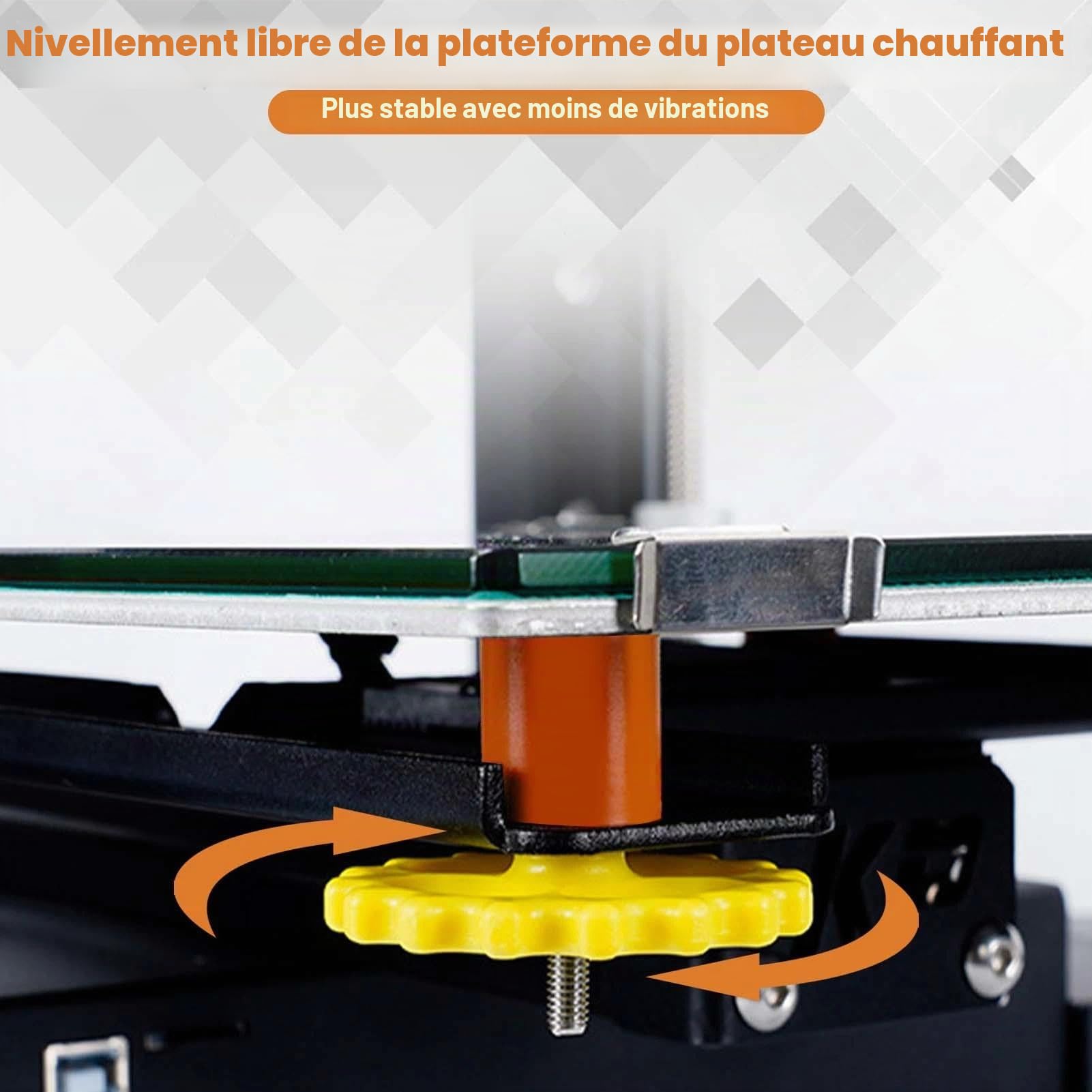 LEONTOOL Vis Écrous kit nivellement lit 16 pièces 18mm