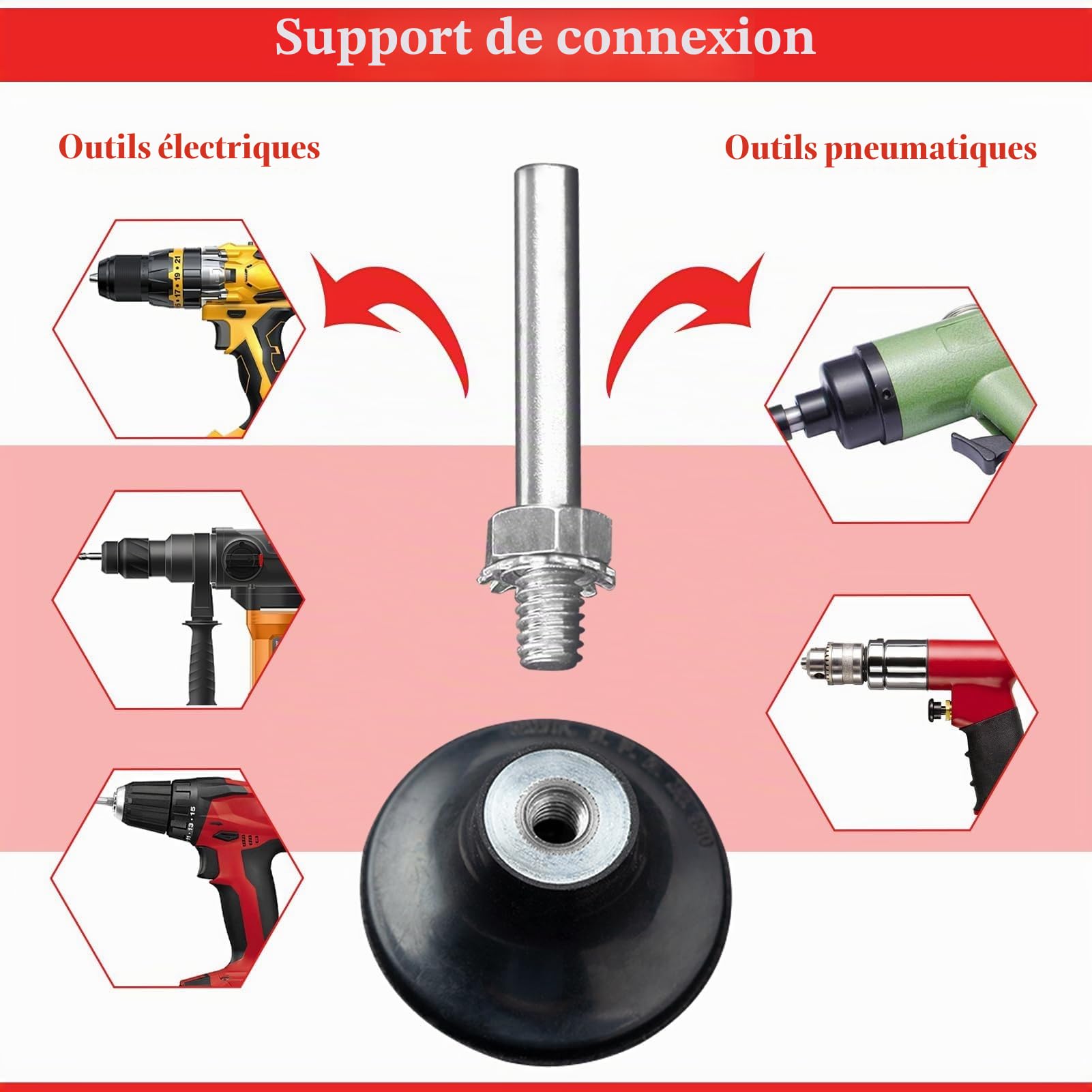LEONTOOL 50 disques ponçage 2 pouces grain 60 oxyde alu