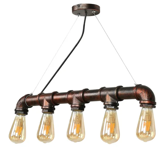 CCLIFE DIY Tools suspension industrielle bronze E27 5 lampes