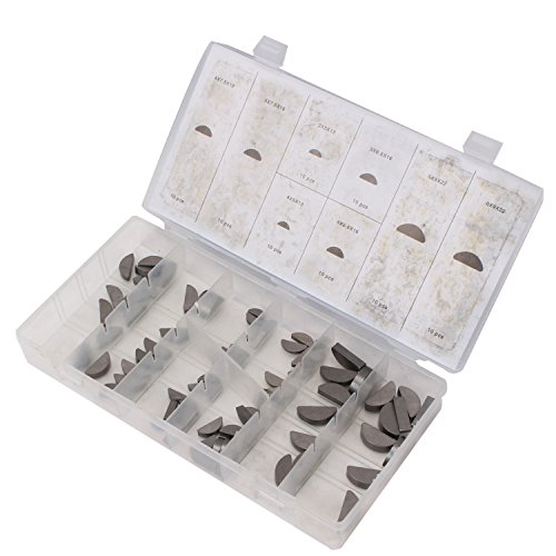 CCLIFE DIY Tools Coffret Cales Ressort 60 Pièces Demi-Lune