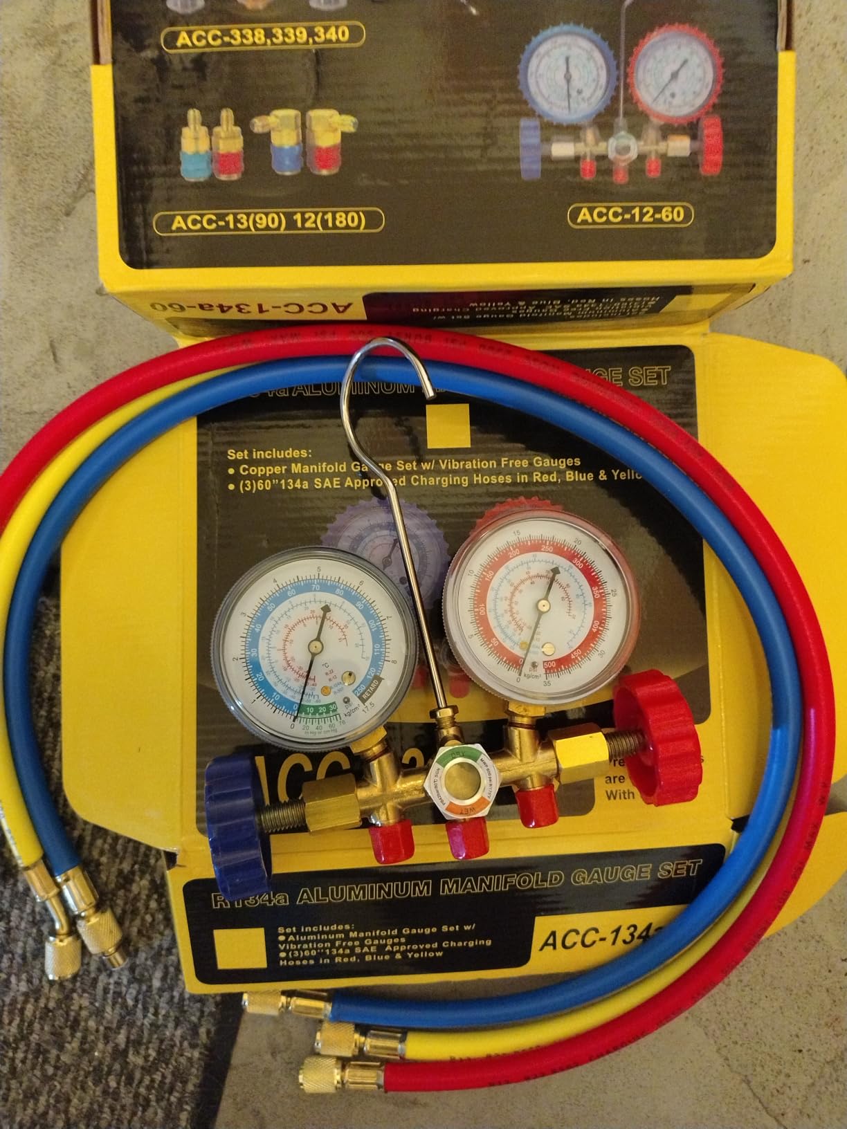 OUKENS Manifold clim auto R12 R22 R502 3 tuyaux