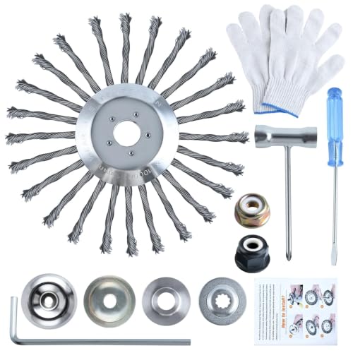 LEONTOOL 10 Pouces Tête Débroussailleuse Fil Acier Universelle