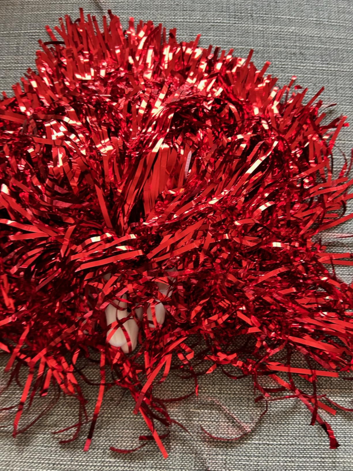 OUKENS pompons pom-pom girl bleu 6 pièces PET