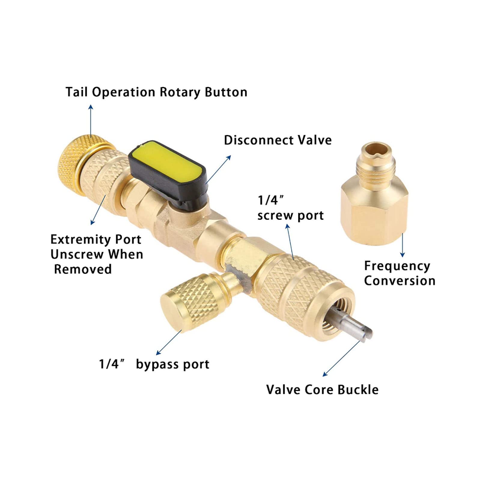 OUKENS outil noyau valve clim R22 R134 inox cuivre