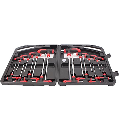 CCLIFE Wrenches Coffret Clés en T Allen Torx 16 pièces