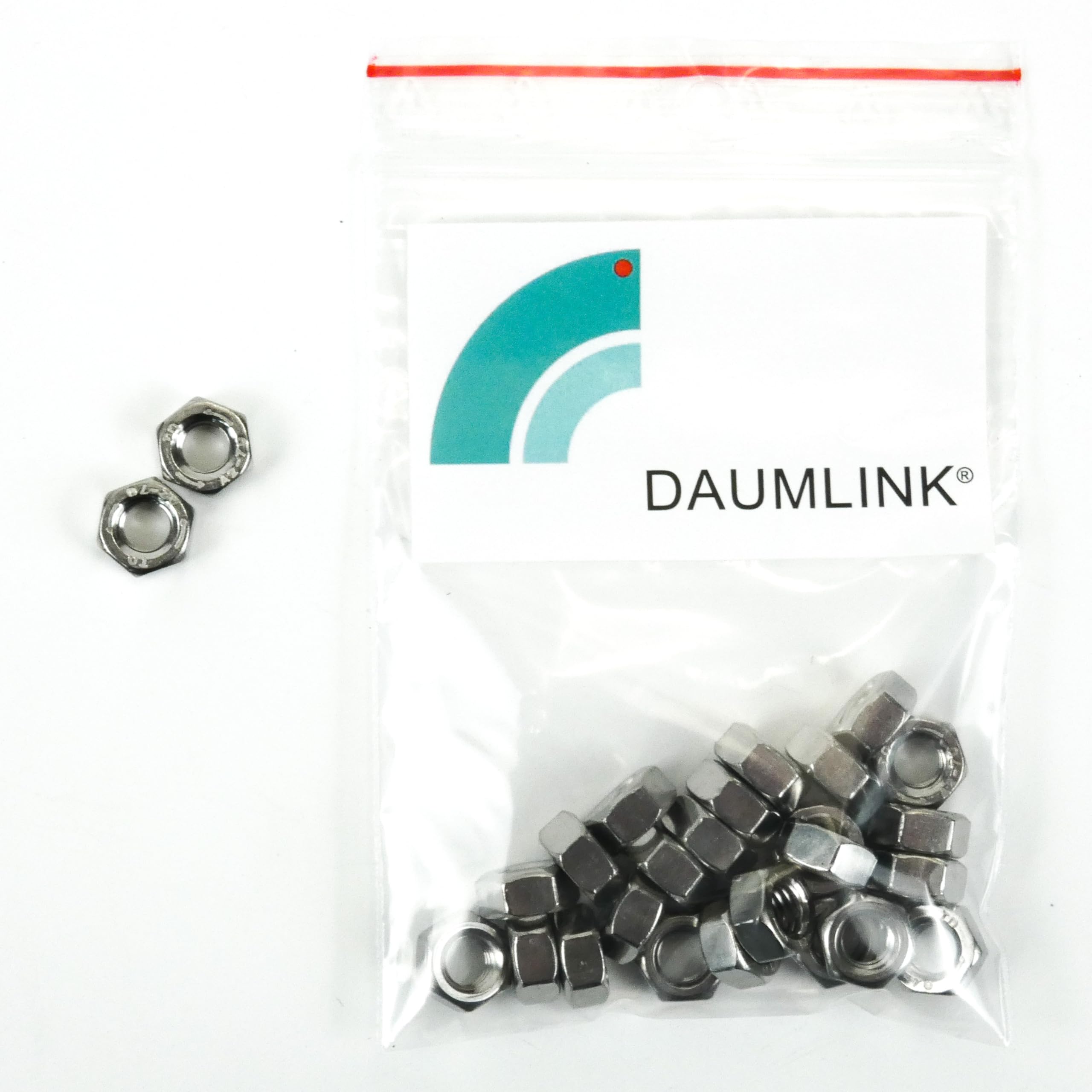 DAUMLINK Écrous M6LH écrou hexagonal filetage gauche inox 25 pcs