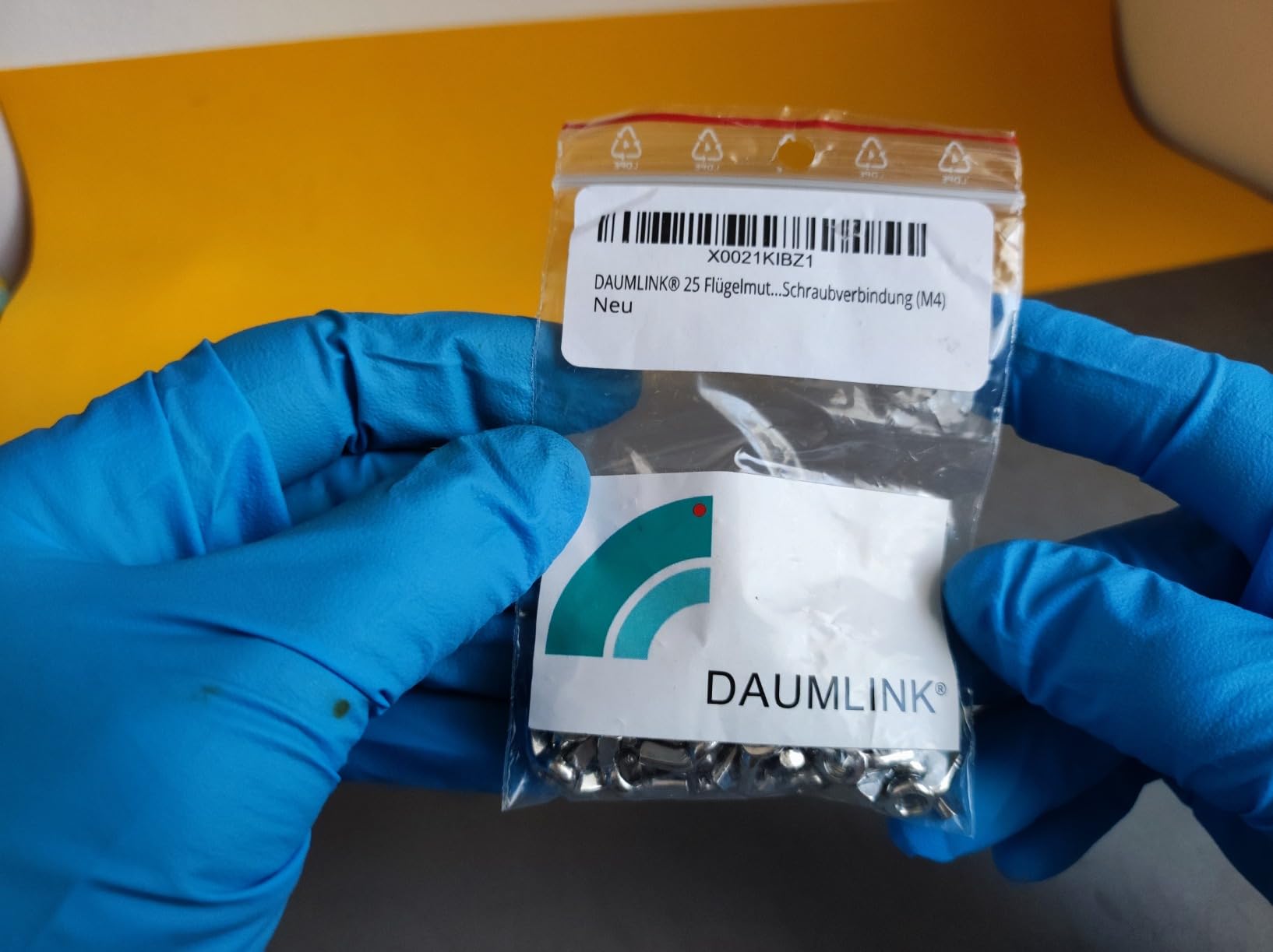 DAUMLINK Écrous Écrou papillon M5 inox 25 pièces sans outil