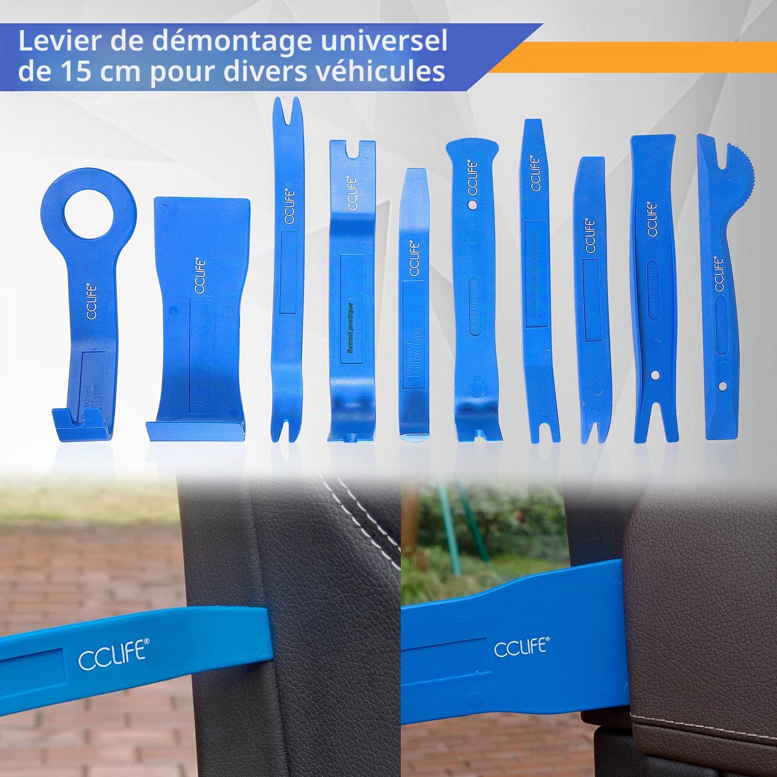 CCLife Trim Remover kit démontage garniture 31 pièces auto