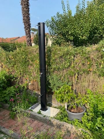CCLIFE DIY Tools Douche Solaire 35L avec Socle Noir