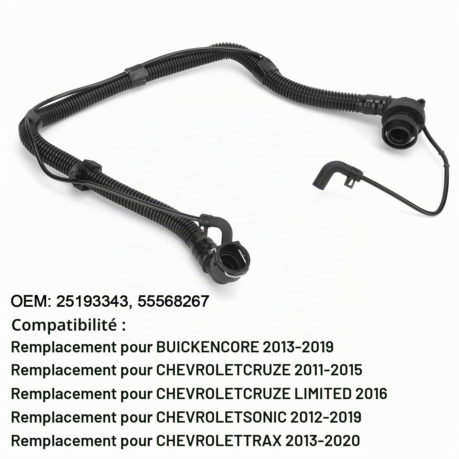 OUKENS tuyau ventilation carter 25193343 ABS Cruze
